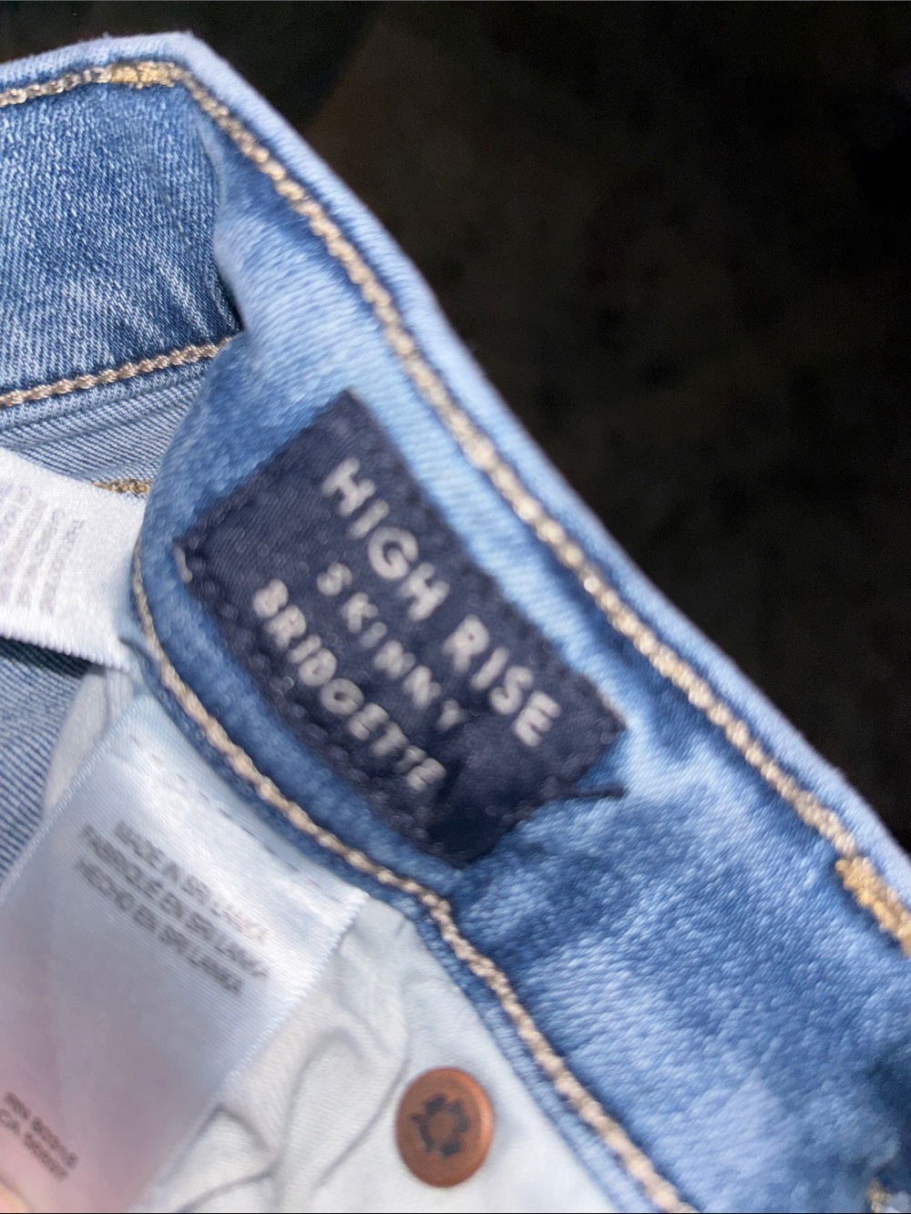 Lucky Brand women’s size 2 Washed Blue Bridgette high Rise skinny jeans - Picture 7 of 15